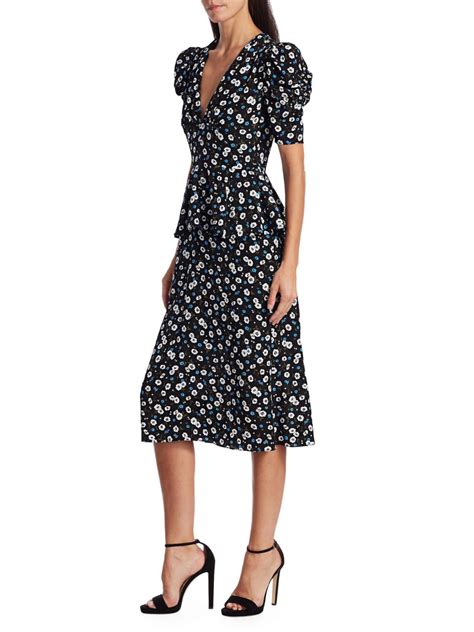 michael kors knit dress with flower apliques|Michael Kors Collection Floral Dresses for Women .